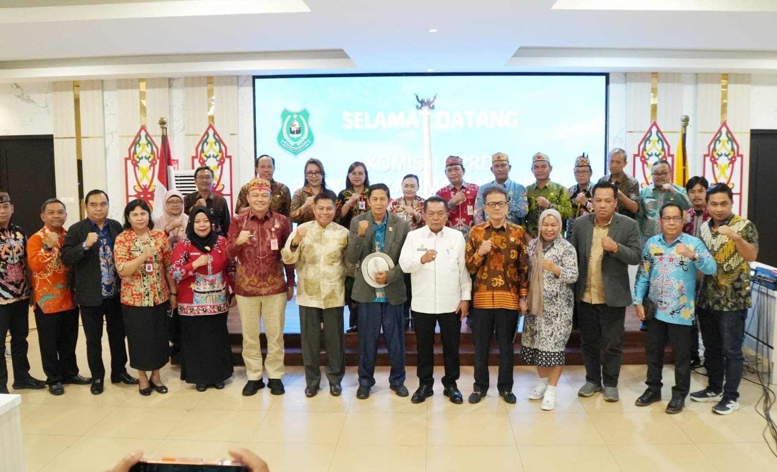 Bupati Kapuas HM Wiyatno Sambut Langsung Kunker Komisi I DPRD Kalteng