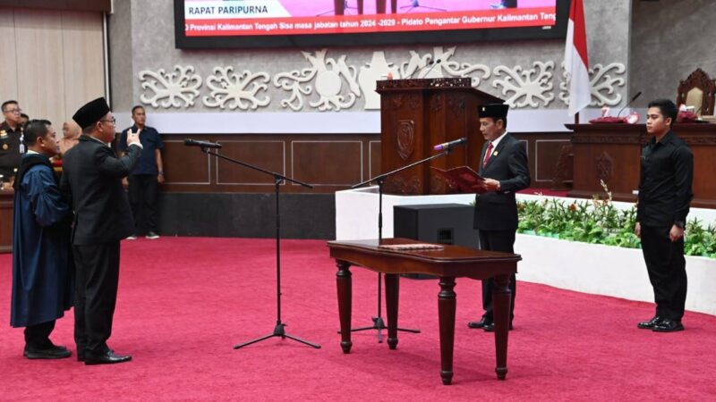 Amonius Tuyum Dilantik Jadi PAW Anggota DPRD Kalteng