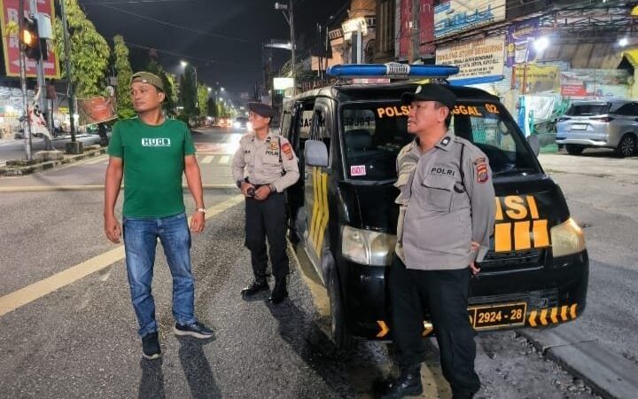 Jelang Pergantian Tahun, Polsek Sunggal Gencar Patroli Dini Hari