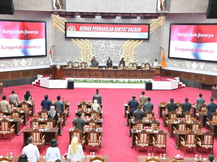 Wagub Edy Pratowo Hadiri Rapur DPRD Kalteng dengan Agenda Pengumuman Pansus Pembahasan 3 Raperda