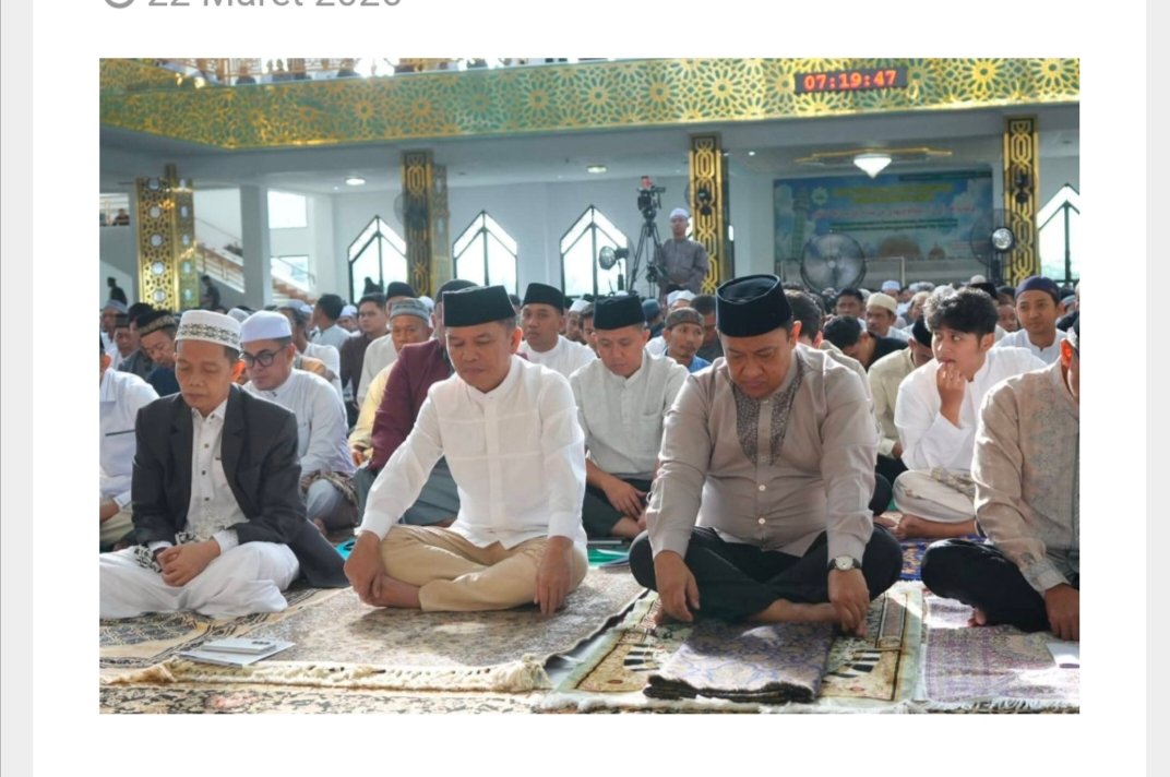 Gubernur Kalteng dan Warga Palangka Raya Sholat Idulfitri Bersama 22 Maret 2026