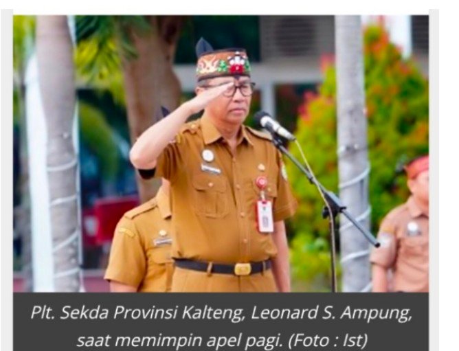 Pimpin Apel Pagi, Plt. Sekda Kalteng Tekankan Disiplin dan Kesiapan Penerapan Kartu Huma Betang Sejahtera