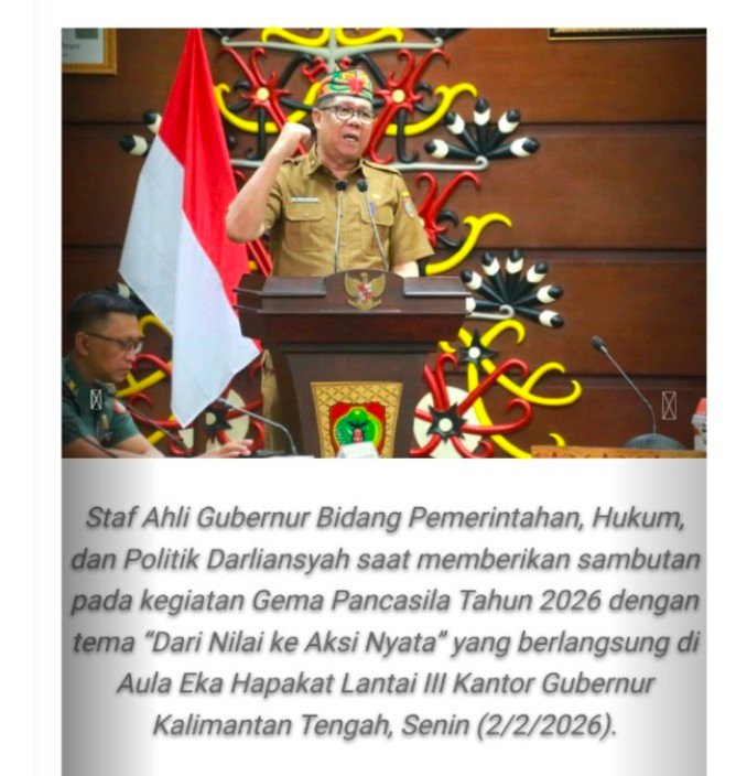 Sahli Darliansyah Buka Gema Pancasila 2026, Dorong Implementasi Nilai Pancasila di Era Digital