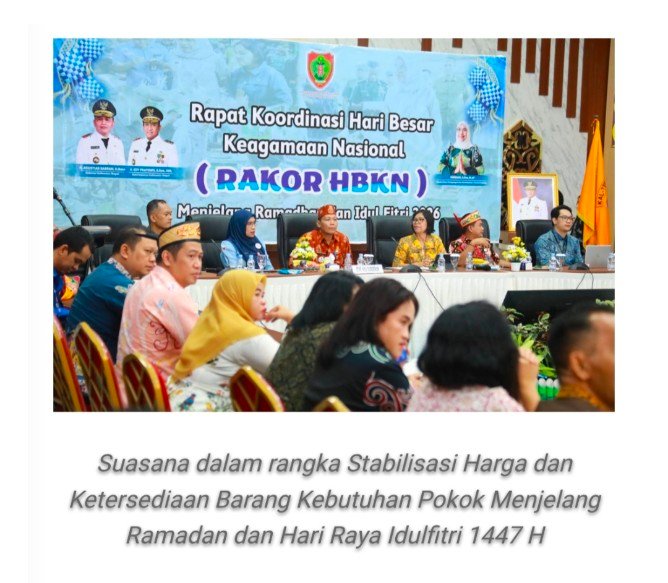 Yuas Elko Hadiri Rakorda Stabilisasi Harga dan Ketersediaan Barang Kebutuhan Pokok Jelang Ramadan