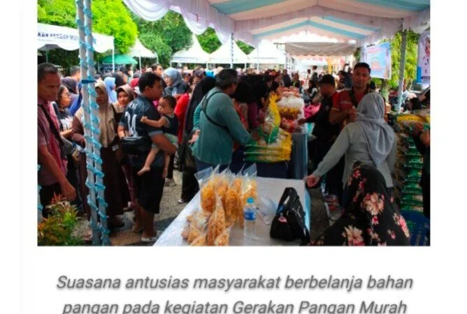 Dishanpang Kalteng Adakan Gerakan Pangan Murah Serentak Nasional Tahun 2026