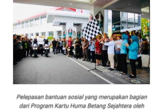 Gubernur Kalteng Lepas Bansos KHBS, 300 Ribu KK Jadi Sasaran