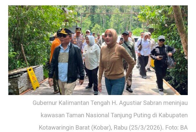 Gubernur Kalteng Tinjau Kawasan Wisata Tanjung Puting