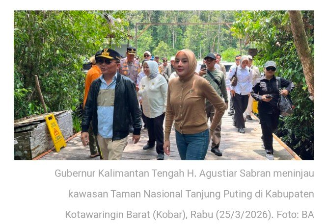 Gubernur Kalteng Tinjau Kawasan Wisata Tanjung Puting