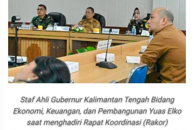 Sahli Yuas Elko Hadiri Rakor Inflasi di Kantor Gubernur Kalteng