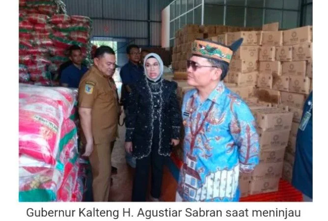 Gubernur Kalteng Tinjau Langsung Ketersediaan Pangan di Bulog