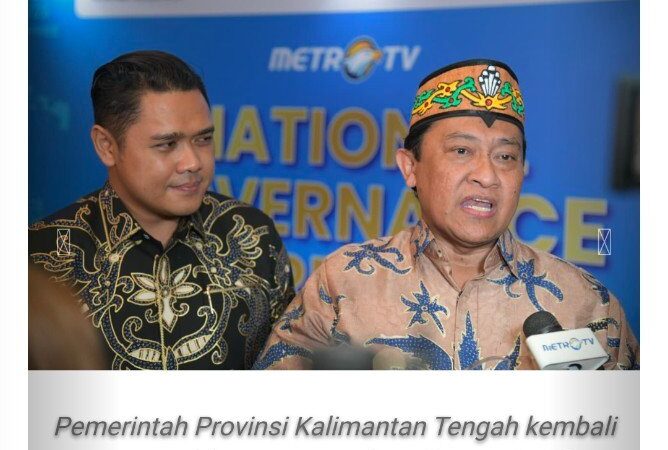 Kalteng Raih Penghargaan Nasional dalam National Governance Awards 2026
